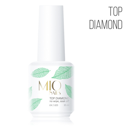 Mio Nails Топ для гель-лака TOP Diamond no wipe-15мл