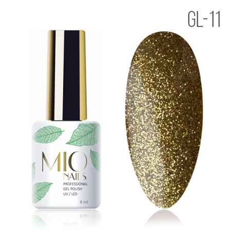 Mio Nails Гель-лак GL-11 Золотая пыль 8 мл.