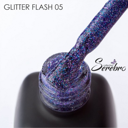 Serebro Гель-лак светоотражащий Glitter flash №05 11мл