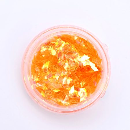 Блестки-ромб Оранжевый 2,5гр. баночка