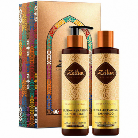 ZEITUN Подарочный набор "Идеальное восстановление": шампунь и бальзам-кондиционер для волос