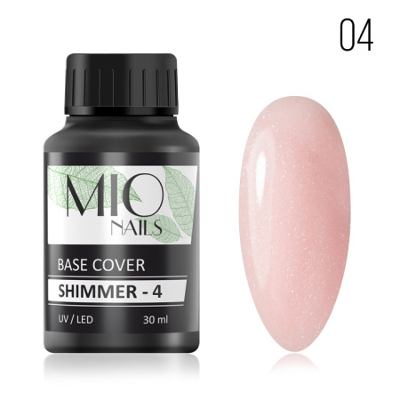 Mio Nails База камуфлирующая с шиммером для гель-лака Strong LUXE Shimmer №04-30мл