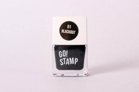 Go Stamp Лак для стемпинга 01 Blackout 11 мл