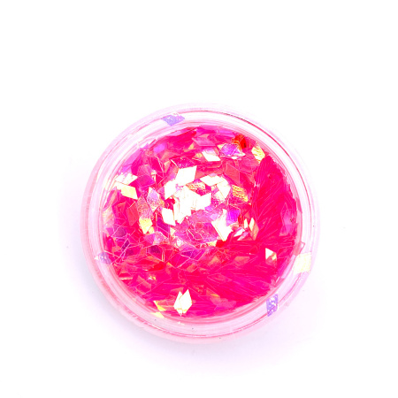 Блестки-ромб Розовый 2,5гр. баночка