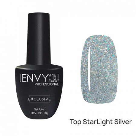 ENVY Топ светоотражающий для гель-лака StarLight Silver 10мл