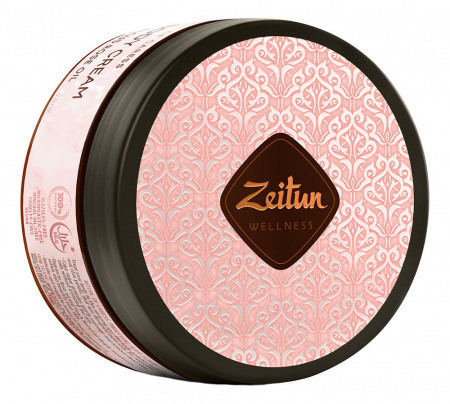 ZEITUN Крем для тела "Ритуал нежности" смягчающий с дамасской розой и маслом персика 200мл.